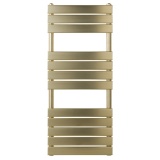 JTP Hix Brushed Brass 1200mm x 500mm Towel Radiator Cut Out